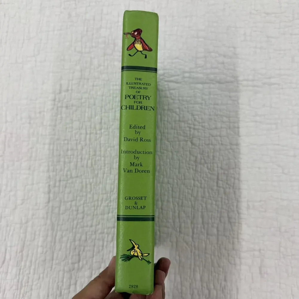 Vintage 1976 Illustrated Treasury Of Poetry For Children Hardcover Book